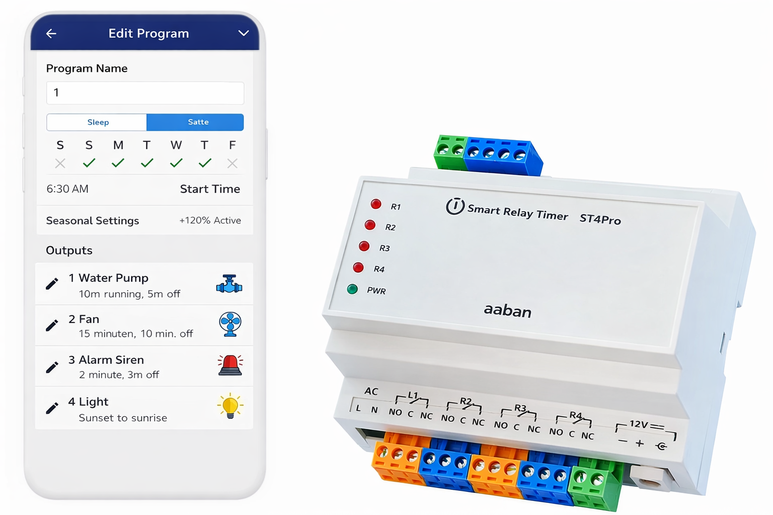 ST4 smart relay timer